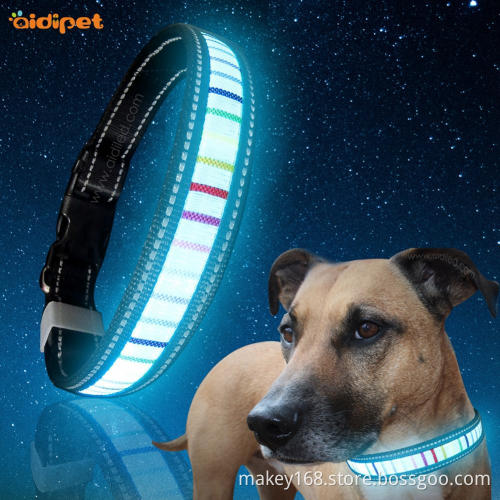Glow In The Dark Led Dog Collar USB